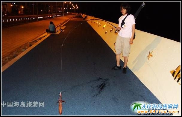 韓國濟州島釣魷魚